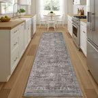 Rugxara 2'6''x8' Runner Rug, Washable Kitchen Rugs, Non Slip Low Pile Area Rug by Rugxara