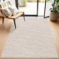 Vaukki 3x5 Area Rug for Living Room, Soft Fluffy Washable Modern Floral Indoor by Vaukki