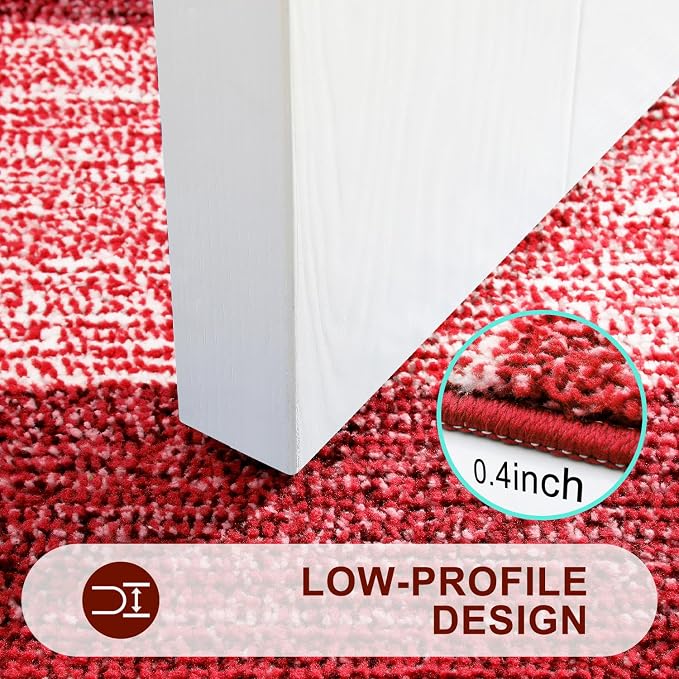 Kitinjoy Indoor Outdoor Door Mat, 47x24 Non-Slip Absorbent Dirt Trapper - Image 4