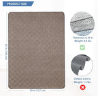 Chair Mat for Hardwood Floor, 50x63 Desk Computer Chair Mat for Hard Wood & - Image 2
