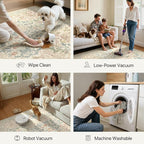 GENIMO 2x7 Runner Rug Non Slip Washable, Vintage Floral Kitchen Runner Rug - Image 5