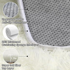 ONASAR Cream White Rugs for Living Room Bedroom, 5x8 Fluffy Bedside Area Rug - Image 3