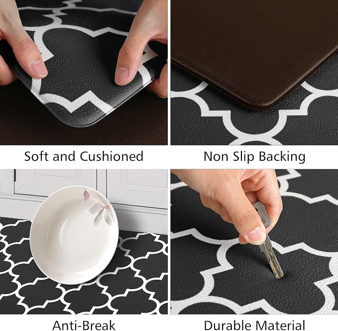 KMAT Kitchen Mat Cushioned Anti-Fatigue Floor Mat, Waterproof Kitchen Mats and - Image 3
