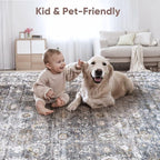 Rugcomf 2x3 Rug Washable Boho Rug Soft Small Area Rug Non-Slip Non-Shedding - Image 4