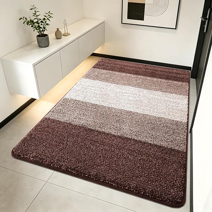 Kitinjoy Indoor Outdoor Door Mat, 70x32 Non-Slip Absorbent Dirt Trapper by Kitinjoy
