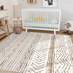 Nakagishi Area Rugs 8x10 Living Room: Washable Boho Large Neutral Soft - Image 8