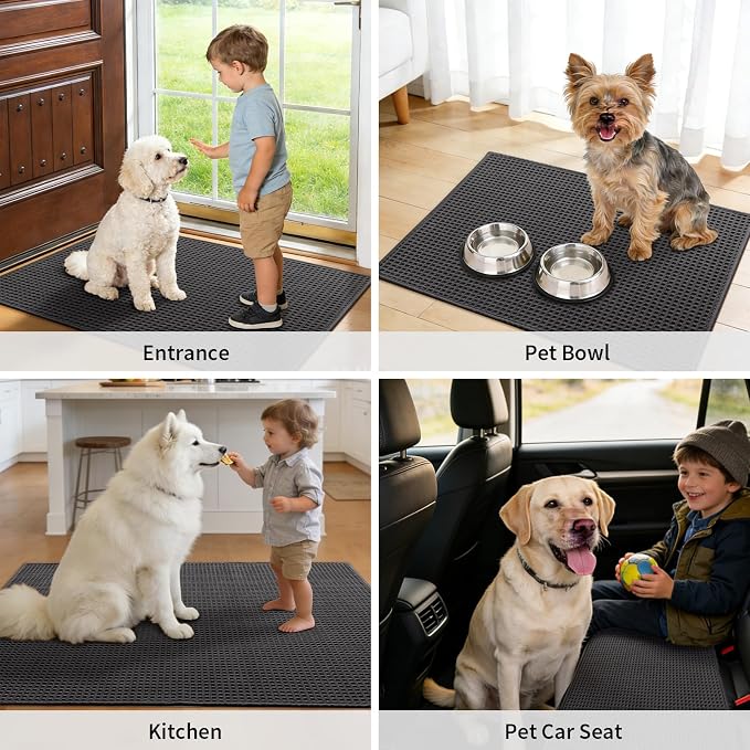 YIHOUSE Indoor Door Mat 20" x 32", Non-Slip Washable Entryway Mat, Dirt Trapper - Image 8