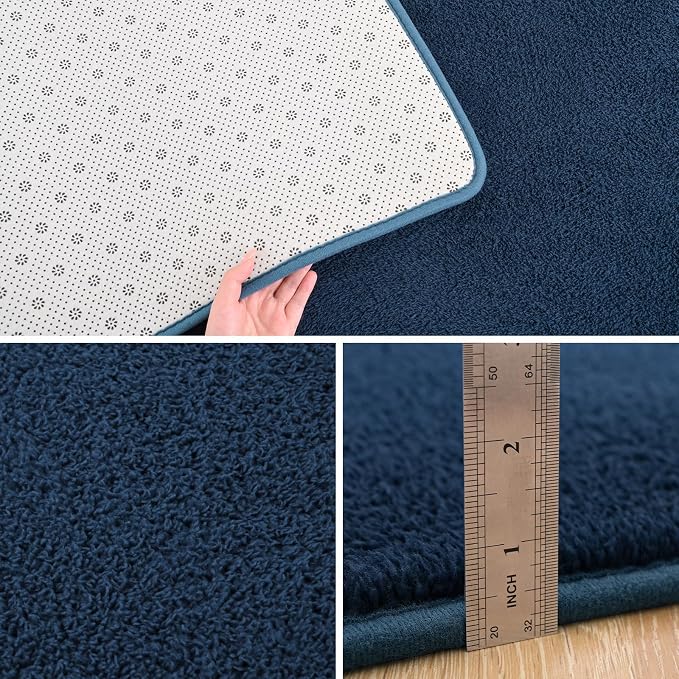 Pettop 7x10 ft Navy Blue Area Rugs - Image 4