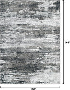 Washable Rug 9x12 Area Rugs for Living Room: Large Neutral Soft Rug Abstract - Image 2