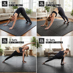 18pcs Puzzle Exercise Mat, 12.6"x12.6"x0.4", 18sqft EVA Interlocking Foam Floor - Image 4