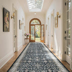Rug for Hallways Kitchen Rug 2'6" x 14' Ashen, Non Slip Washable Rugs by WelcometoBabovid