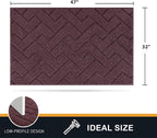 PURRUGS Dirt Trapping Door Mat 32" x 47", Non-Slip Machine Washable Entry Rug - Image 2