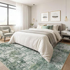 9x12 Area Rug Living Room: Washable Large Abstract Soft Stain Resistant Indoor - Image 4