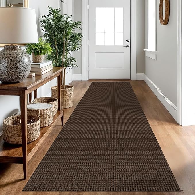 IOHOUZE Washable Runner Rug 2.6x10 Non Slip Rubber Backed Long Hallway Runner by iOhouze