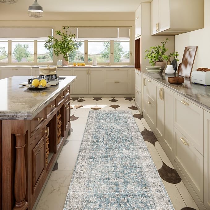 Machine Washable Rug Runners for Hallways: 2'6"x8' Kitchen Rugs Stain Resistant - Image 9