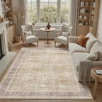 DCX Beige and Taupe 8x10 Rug, Kid & Pet Friendly - Image 3
