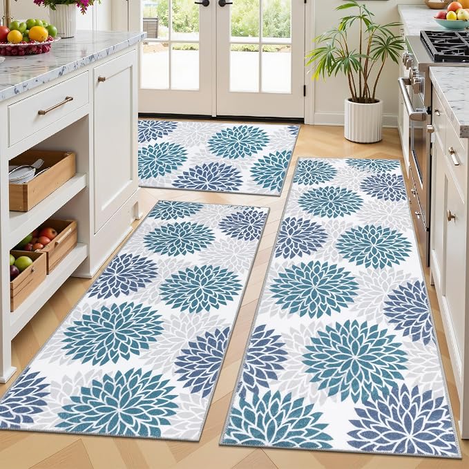 Ileading Boho Kitchen Rugs Sets 3 Piece by Ileading
