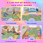 Kids Road Rug for Playroom, 5x7 Kids Car Rug Play Mat - Image 5