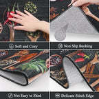 Vaukki Boho Kitchen Rug Sets 3 Pieces, Washable Kitchen Mats - Image 4
