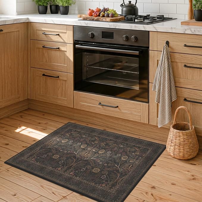 Dark Brown 2x3 Washable Entry Rug, Throw Small Rugs - Image 3