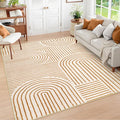 Lahome Abstract Washable Rugs 5x7, Non Slip Soft Living Room Rugs Ultra-Thin by Lahome