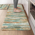 KIMODE Kitchen Mats for Floor Anti Fatigue 20"x47"+20"x32", Farmhouse Kitchen by StayinComfortCookwithJoy