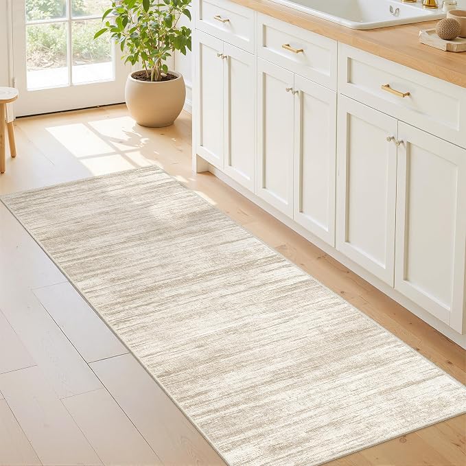 2x5 Rug Runner Washable for Entryway, Soft Bathroom Rugs by Restydon
