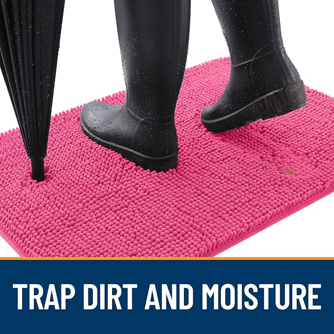 OLANLY Dog Door Mat for Muddy Paws 54x24, Absorbs Moisture and Dirt, Absorbent - Image 2