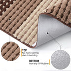 Kitinjoy Indoor Outdoor Door Mat, 59x20 Non-Slip Absorbent Dirt Trapper - Image 3