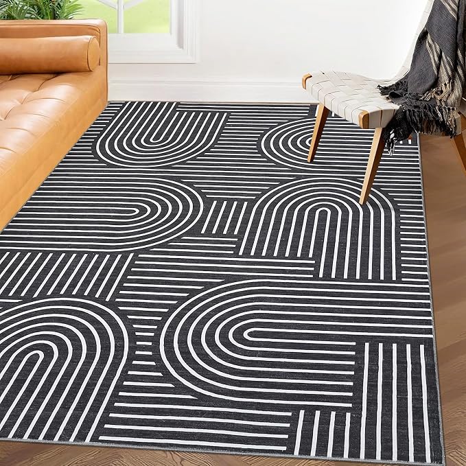 ROYHOME Washable Rug 4x6 Area Rugs by ROYHOME