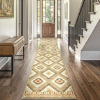 Area Rug 2x6 Rug Machine Washable Non-Slip Low Pile Print Pattern Western Rug - Image 8
