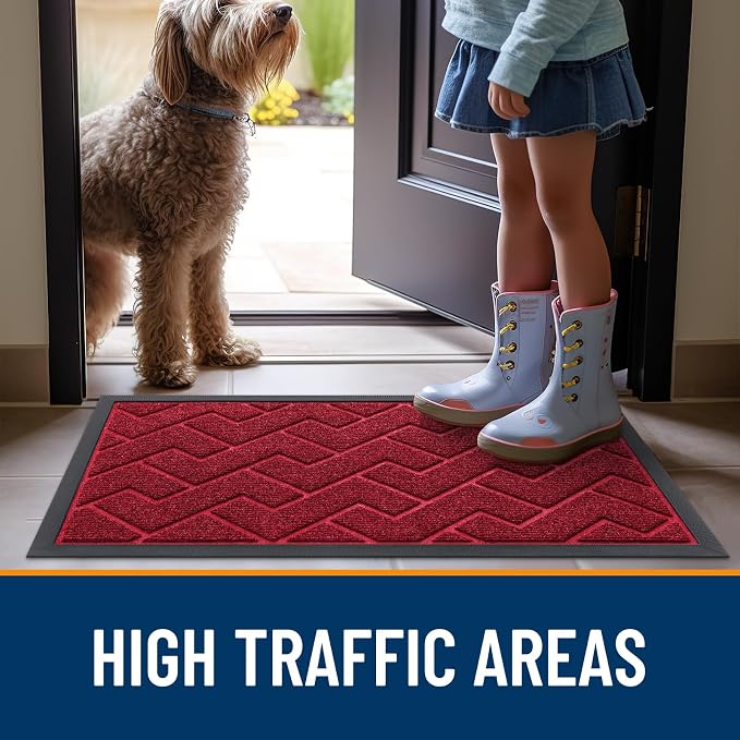 OLANLY Front Door Mat Indoor Outdoor Entrance, Waterproof All-Season, - Image 8