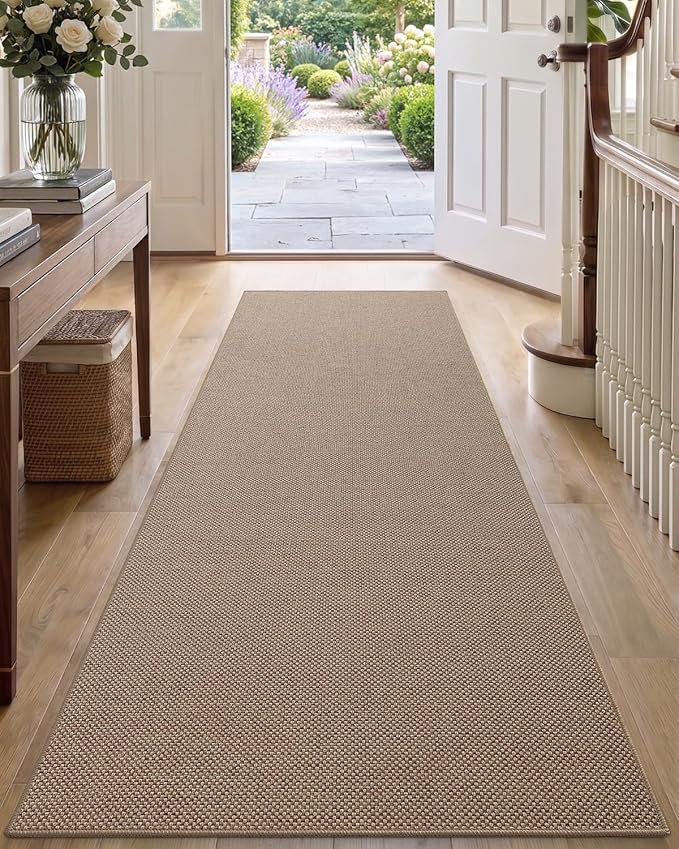 DEXI Hallway Runner Rug 2'4"x8', Non Slip Rubber Backed Runners Carpet by DEXI