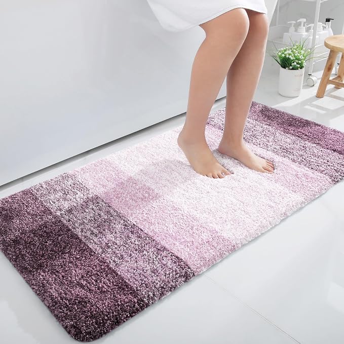 OLANLY Large Bathroom Rugs Mat 50x30, Extra Soft Absorbent Microfiber Bath Rugs by OLANLY