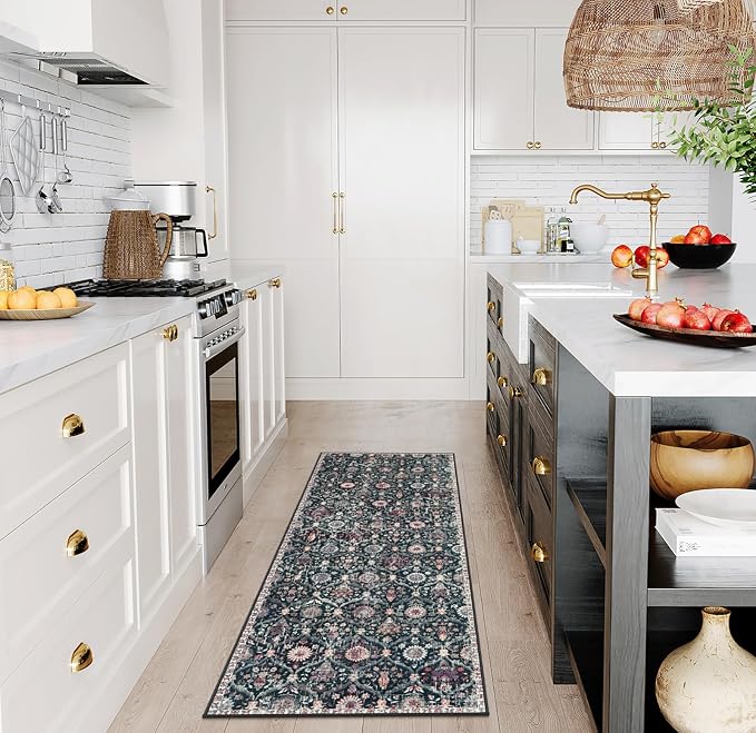 Lahome Moroccan Trellis Kitchen Runner, 2x5 Rug Runners - Image 5