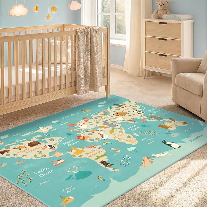 3x5 Play Mat for Kids Playroom - Image 6