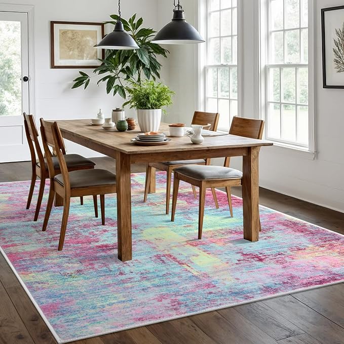 IOHOUZE Abstract Area Rugs 6x9 Ft Washable Rugs - Image 3