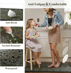 Collive Anti Fatigue Kitchen Rugs Sets of 2, Non Slip Waterproof Kitchen Mat - Image 6