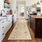 Machine Washable Hallway Runner Rug: 2'x10' Kitchen Rugs Stain Resistant Non by palohom