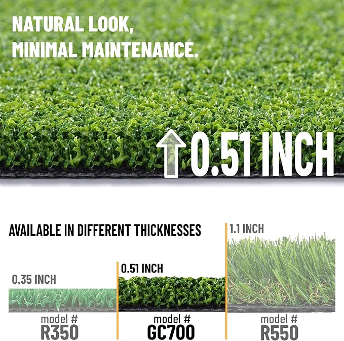 Ottomanson Artificial Turf Golf Hitting Mat 3' x 6' Indoor/Outdoor Waterproof - Image 5