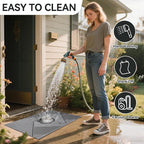 Front Door Mat 17''x30'', Non Slip Absorbent Dirt Resist Washable Low-Profile - Image 4