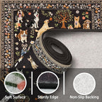 Washable Area Rug 8x10 Black, Large Soft Dog Rugs - Image 8