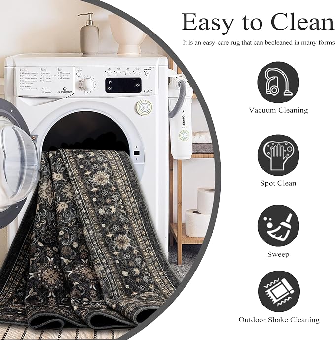 Ruaruarug Washable Area Rug 5x7 - Image 4