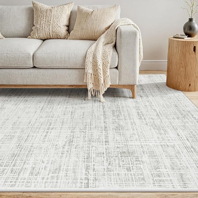 9x12 Area Rugs Washable Rug: Anti-Skid Abstract Modern Living Room Rug Soft - Image 2