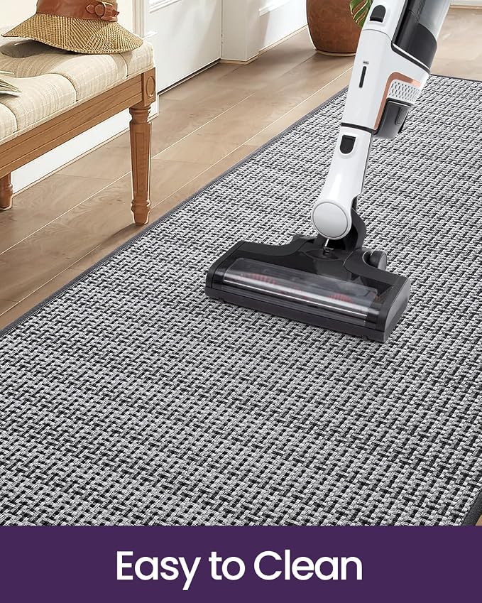 DEXI Hallway Runner Rug 2'4"x12', Non Slip Rubber Backed Runners Carpet - Image 9
