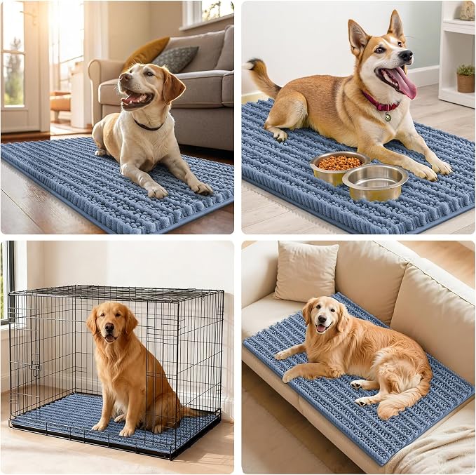 Smiry Dog Door Mat for Muddy Paws 59x24, Absorbent Dirt Trapper, Non-Slip - Image 7