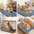 Smiry Dog Door Mat for Muddy Paws 47x24, Absorbent Dirt Trapper, Non-Slip - Image 7