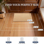 YIHOUSE Indoor Door Mat 20" x 32", Non-Slip Washable Entryway Mat, Dirt Trapper - Image 2