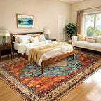 SERISSA Washable Rugs 6x9 Area Rugs, Large Non-Slip Boho Living Room Rug - Image 6