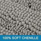 Non Slip Thick Shaggy Chenille Bathroom Rug Mat Set Extra Soft and Absorbent - Image 3